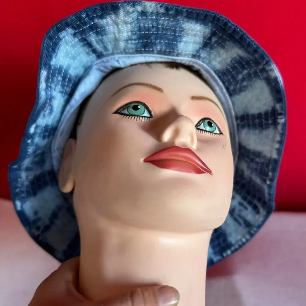 Brand New Tie Dye Blue Bucket Hat - Picture 6 of 8